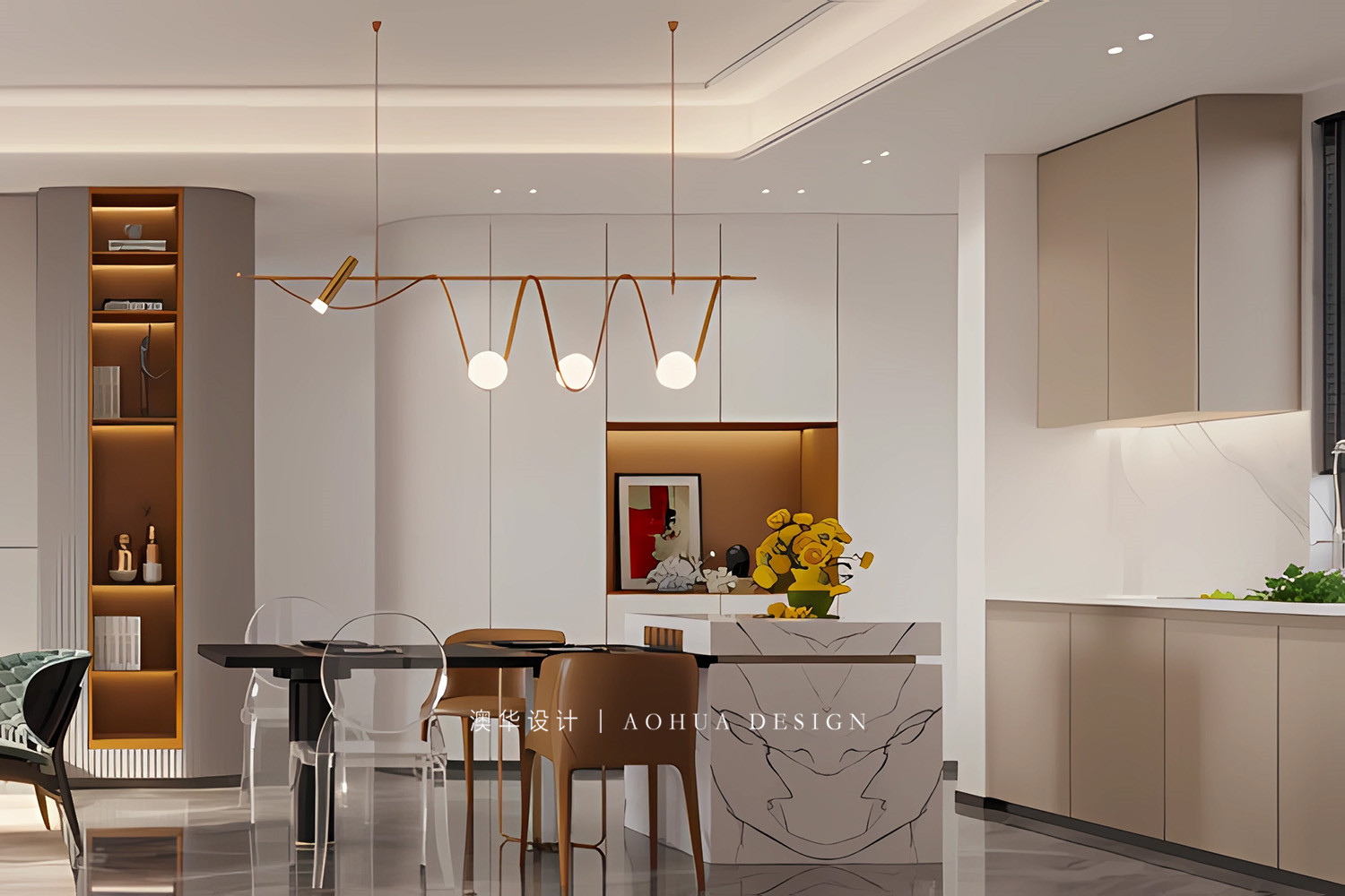 武漢別墅設計,輕奢風裝修