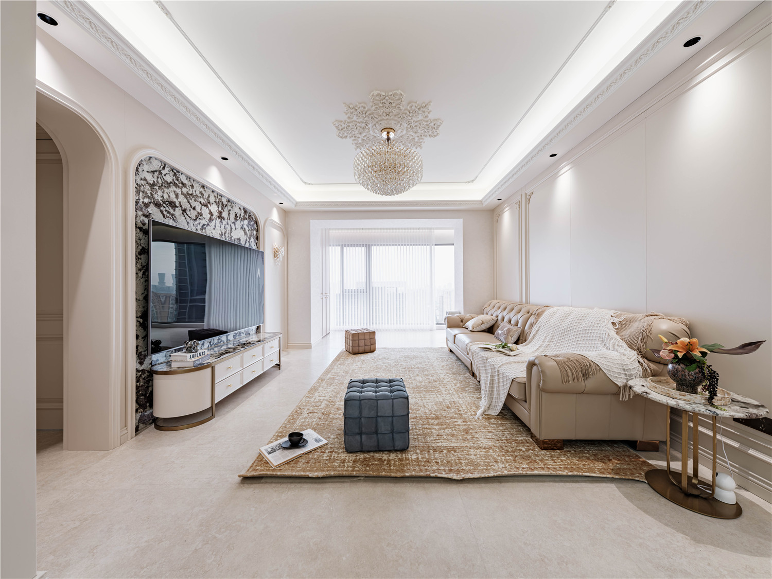 月亮灣壹號(hào)裝修,法式輕奢風(fēng)格